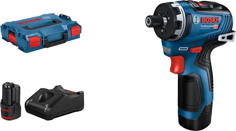 Bosch GSR 12V-35 HX set akumulatorskih bušilica s baterijom i kutijom.