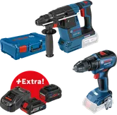 Bosch kombinirani set GBH 18V-26 i GSR 18V-50 s baterijama i punjačem.
