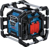 Bosch GPB 18V-5 SC radio sa subwooferom i utičnicama.