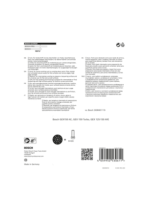 Bosch EXPERT brusni disk s više rupa 150 mm.