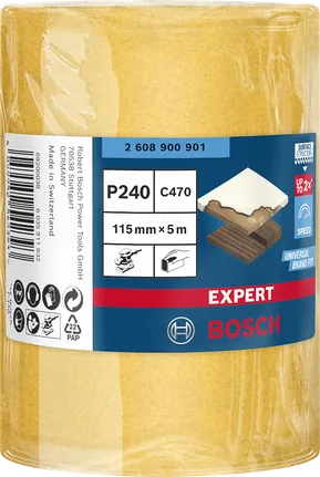 Bosch Expert C470 brusni papir u roli 115 mm 5 m P240.