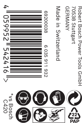 Bosch C470 brusni papir u roli 93 mm.