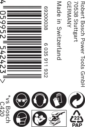 Bosch EXPERT C470 brusni papir u roli 93 mm 5 m G 80.