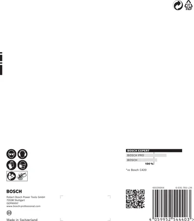 Bosch EXPERT C470 brusni papir s više rupica za ekscentrične brusilice od 150 mm.