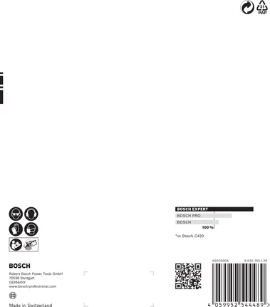 Bosch EXPERT C470 brusni papir s više rupica 150 mm G400 pakiranje.