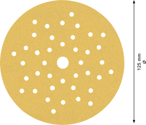 Bosch C470 brusni papir, 125 mm, više rupica, granulacija 120.
