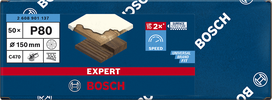 Bosch EXPERT C470 brusni papir s više rupica, 150 mm, P80.