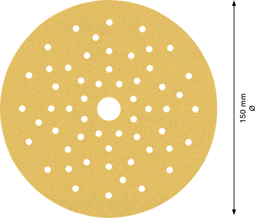 Bosch C470 brusni papir s više rupica, 150 mm, granulacija 150.