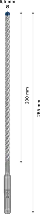 Bosch SDS plus-7X svrdlo za udarno bušenje 6,5 x 265 mm.