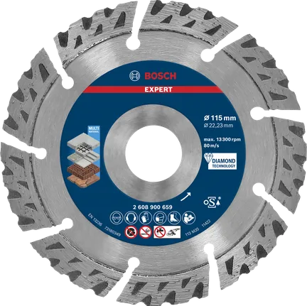 Bosch EXPERT MultiMaterial dijamantna rezna ploča 115 mm.
