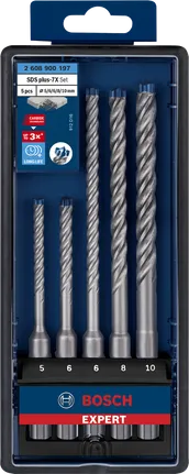 Bosch SDS plus-7X set svrdala za udarno čekić 5/6/6/8/10 mm.