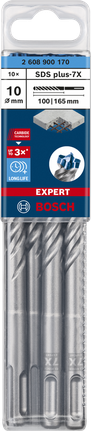 Bosch EXPERT SDS plus-7X set svrdala za udarno čekić 10 mm.