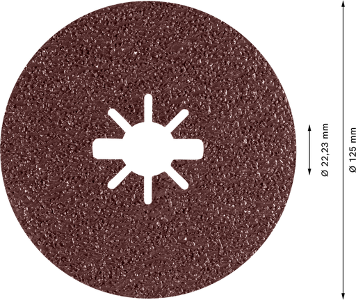 Bosch EXPERT R781 X-LOCK fiber disk 125 mm, granulacija 36.