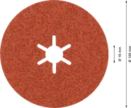 Bosch EXPERT R782 Prisma keramički vlaknasti disk 100 mm, granulacija 36.
