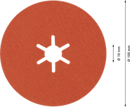 Bosch EXPERT R782 Prisma keramički vlaknasti disk 100 mm G80.