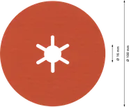 Bosch EXPERT R782 Prisma keramički vlaknasti disk 100 mm, granulacija 120.