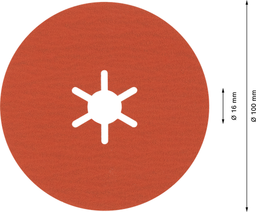 Bosch EXPERT R782 Prisma keramički vlaknasti disk 100 mm, granulacija 120.