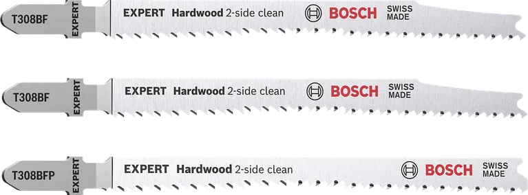 Bosch EXPERT set listova ubodne pile za tvrdo drvo s 2 strane, 3 komada.