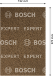 Bosch EXPERT N880 smeđi flis jastučić za ručno brušenje.