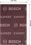 Bosch EXPERT N880 flis jastučić srednje veličine A, kestenjast 152x229 mm.