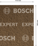 Bosch brusni disk od flisa, grube granulacije, smeđe boje.