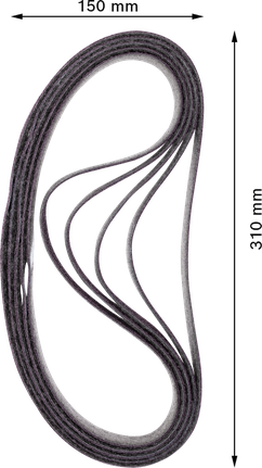 Bosch EXPERT N470 brusna traka srednje veličine 40 x 760 mm.