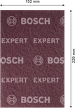 Bosch EXPERT N880 flis jastučić, vrlo fini A, kestenjaste boje.