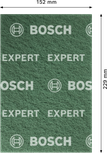 Bosch EXPERT N880 zeleni brusni disk od flisa, univerzalni.