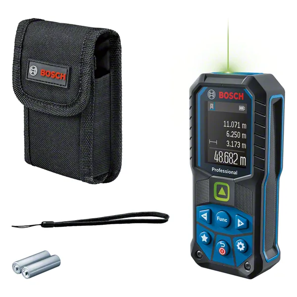 Bosch GLM 50-25 G laserski mjerač s torbicom i baterijama.