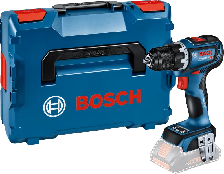 Bosch GSR 18V-90 C akumulatorska bušilica s torbom za nošenje.