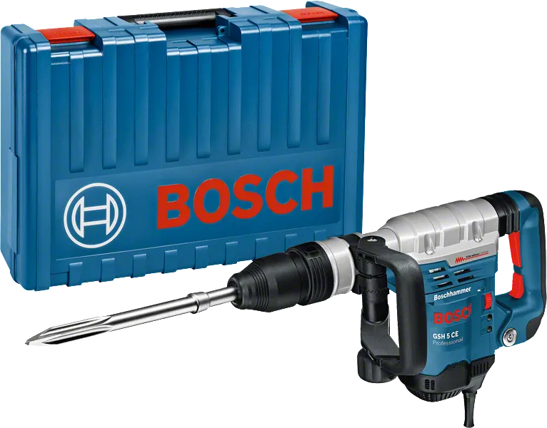 Bosch GSH 5 CE čekić za rušenje s kovčegom za nošenje.