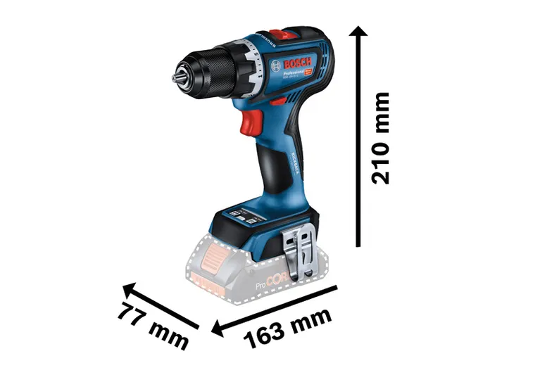 Bosch GSR 18V-90 C akumulatorska bušilica/odvijač kompaktnog dizajna.