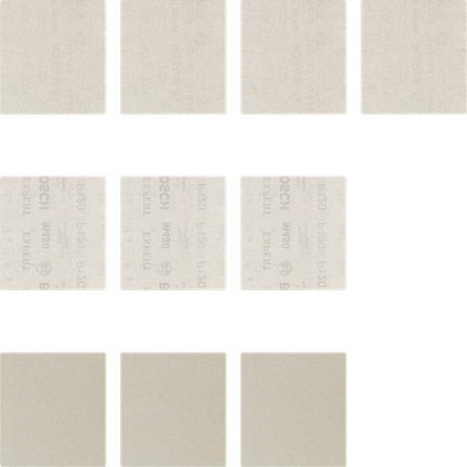 Bosch EXPERT M480 set brusnih mrežica, otvorena mreža, razne granulacije.