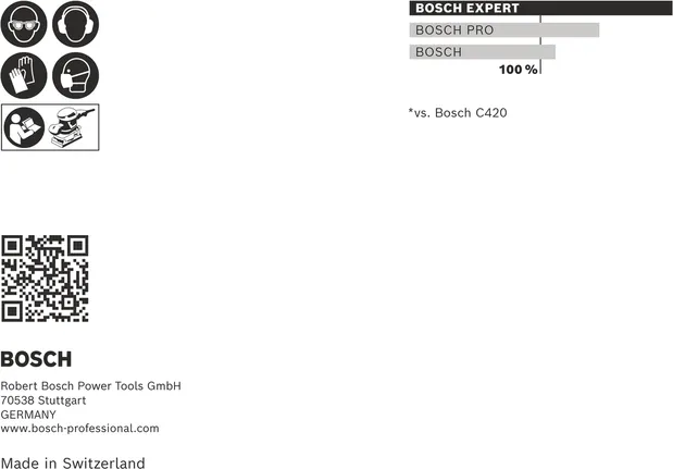 Bosch EXPERT C470 set brusnih papira 115 × 107 mm.