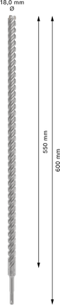 Bosch PRO SDS plus-5X svrdlo za udarno svrdlo 18 mm, duljine 600 mm.