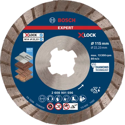 Bosch EXPERT MultiMaterial X-LOCK dijamantna rezna ploča.