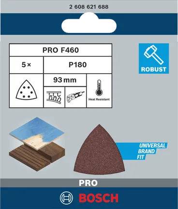 Bosch PRO F460 brusni list 93×93 mm.