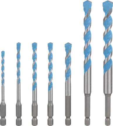 Bosch EXPERT HEX-9 Multi Construction set svrdala od 7 dijelova.