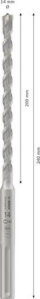 Bosch PRO SDS max-4 svrdlo za udarno svrdlo 14x200x340 mm.