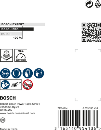 Bosch PRO Metal teška X-Lock četka za udubljivanje 75 mm za kutne brusilice.