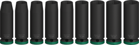 Bosch PRO set udarnih nasadnih ključeva dubine 1/2 inča, 9 dijelova.