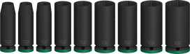 Bosch PRO set udarnih nasadnih ključeva dubine 1/2 inča, 9 dijelova.
