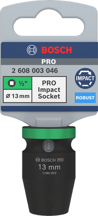 Bosch PRO udarni nasadni ključ 1/2 inča 13 mm za robusno pričvršćivanje.