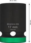 Bosch PRO udarni nasadni ključ 1/2 inča 17 mm za ključeve.
