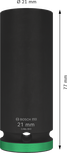 Bosch PRO udarni nasadni ključ 1/2 inča dubine 21 mm.