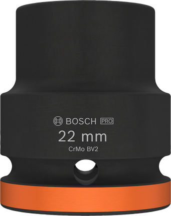 Bosch PRO udarni nasadni ključ 3/4 inča 22 mm s narančastim prstenom.