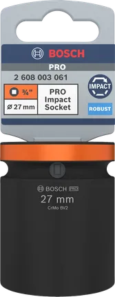 Bosch PRO udarni nasadni ključ 3/4 inča 27 mm.