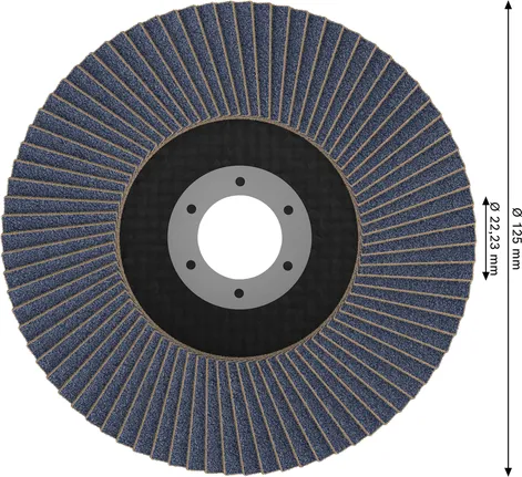 Bosch PRO X571 lamelni disk 125 mm G40 za brušenje metala.