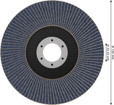 Bosch PRO X571 lamelni brusni disk 125 mm G120 za brušenje metala.