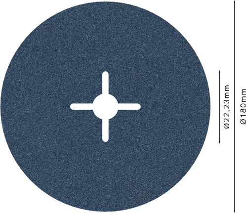Bosch PRO R574 fiber disk 180 mm G120 za metal.